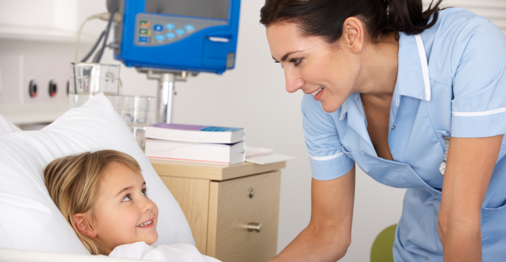 Nurse with child